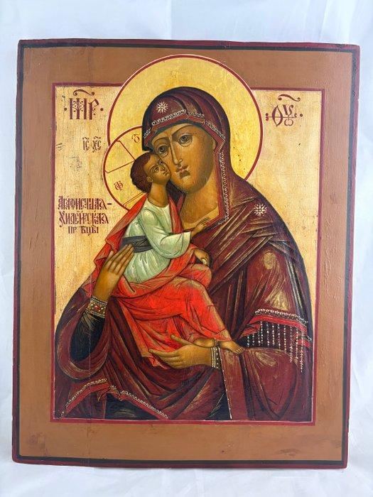 Icoon - Zeldzame Russische icoon Onze-Lieve-Vrouw, Antiek en Kunst, Kunst | Niet-Westerse kunst