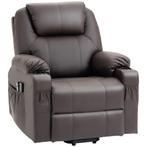 Massagestoel - Luxe uitvoering - Sta-op hulp - Bruin, Ophalen of Verzenden, Nieuw, Stof, Modern