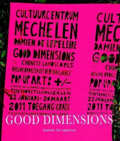 Good Dimensions 9789077193327, Livres, Art & Culture | Arts plastiques, Envoi