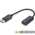 Digitus DisplayPort - HDMI DisplayPort HDMI Zwart, Computers en Software, Verzenden, Nieuw