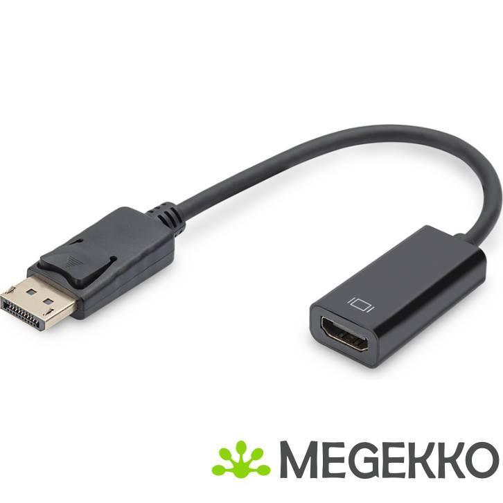 Digitus DisplayPort - HDMI DisplayPort HDMI Zwart, Computers en Software, Overige Computers en Software, Nieuw, Verzenden