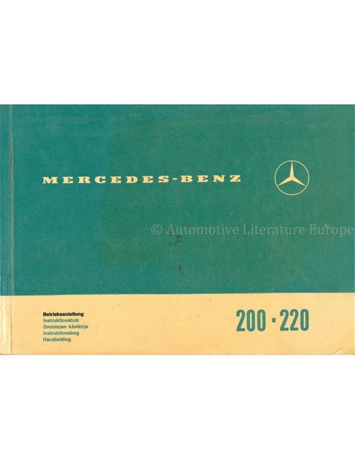1970 MERCEDES BENZ 200/8 | 220/8 INSTRUCTIEBOEKJE, Auto diversen, Handleidingen en Instructieboekjes