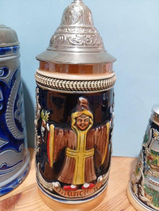 Chope de bière (3) - Céramique, Antiek en Kunst, Antiek | Overige Antiek