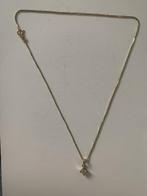 Ketting met hanger - 18 karaat Geel goud -  0.20ct. tw.