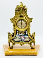 Wekker - Johannes Schlenker -   Brons, Emaille - 1910-1920, Antiquités & Art, Antiquités | Horloges