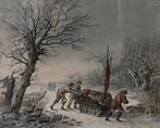 F.J Pfeiffer (1778-1835) - Winters landschap, Antiek en Kunst