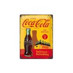 Coca Cola delicious refreshing reclamebord relief 40x30 cm, Verzamelen, Nieuw