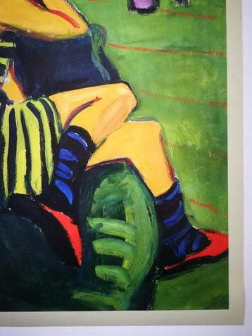 Ernst Ludwig Kirchner - Portret jonge vrouw.