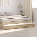 vidaXL Bedlades met lade Sonoma Eik 180 x 36,5 x 16,5 cm, Verzenden