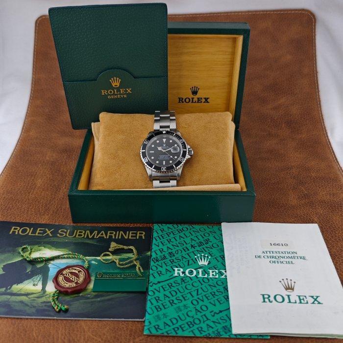 Rolex - Submariner Date - Sans Prix de Réserve - Ref. 16610, Handtassen en Accessoires, Horloges | Heren