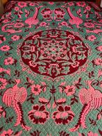 Oude wollen sprei geweven op een weefgetouw, omkeerbaar., Antiek en Kunst