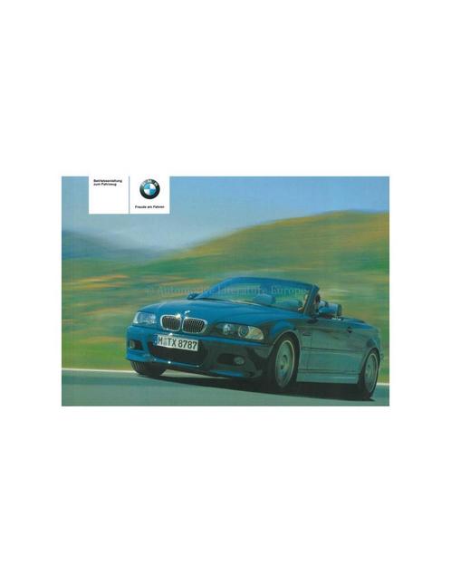 2005 BMW M3 CABRIO INSTRUCTIEBOEKJE DUITS, Auto diversen, Handleidingen en Instructieboekjes