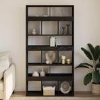vidaXL Boekenkast 2 pcs Zwart Eiken 100 x 33 x 187,5 cm, Huis en Inrichting, Kasten | Boekenkasten, Verzenden, Nieuw