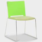 Kantinestoel Filo, groen, slede frame, Huis en Inrichting, Stoelen, Ophalen of Verzenden, Gebruikt