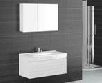 ARTES 100 cm Badmeubel Hoogglans wit + SPIEGELKAST, Huis en Inrichting, Ophalen of Verzenden, Nieuw