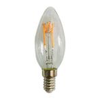 LED Spiraal kaarslamp helder 4W dimbaar E14 Extra warm, Nieuw, E14 (klein), Verzenden