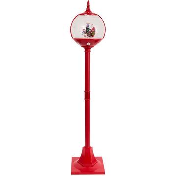 Lampadaire de Noël avec neige, son et lumière - 150 cm beschikbaar voor biedingen
