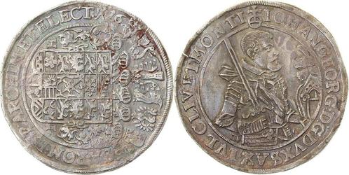 Duitsland 1 taler, daalder Sachsen 1625 Johan Georg Dresd..., Postzegels en Munten, Munten | Europa | Niet-Euromunten, België
