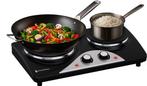 2dekans | KitchenBrothers Elektrische Kookplaat - 2 Pits -, Bricolage & Construction, Chauffage & Radiateurs, Ophalen of Verzenden