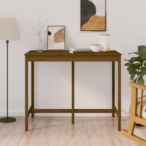 vidaXL Bartafel 140x80x110 cm massief grenenhout honingbruin, Huis en Inrichting, Tafels | Eettafels, Nieuw, Verzenden