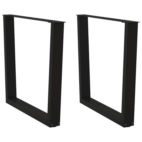 vidaXL Eettafelpoten 2 st V-vormig 80x(72-73,3) cm staal, Huis en Inrichting, Tafelonderdelen, Nieuw, Verzenden