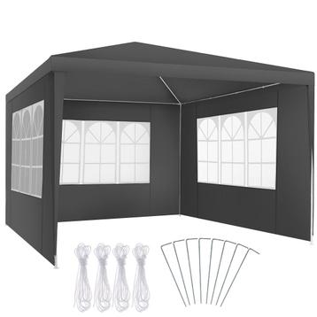 tectake Paviljoen Barinas met 3 zijdelen, waterdicht, 3x3m - beschikbaar voor biedingen