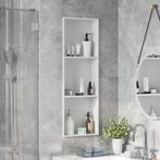 vidaXL Douche Niche Wit 90 x 30 x 9.5 cm Roestvrij staal, Doe-het-zelf en Bouw, Verzenden, Nieuw