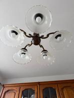 Lustre - Laiton, Bois, Verre, Antiek en Kunst