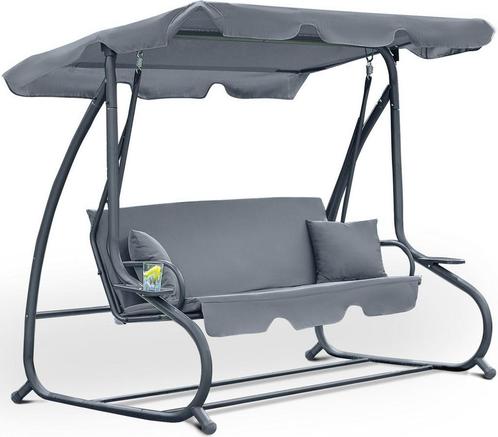 Moderne grijze schommelbank - Stijlvol design voor tuin o..., Kinderen en Baby's, Speelgoed | Buiten | Speeltoestellen, Nieuw