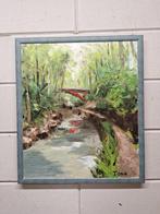 Toko ( Japanse Kunstenaar ) - Boslandschap met een Beekje en, Antiek en Kunst