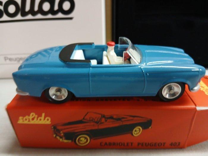 Solido 1:43 - Modelauto (2) - Peugeot 403 Cabriolet -, Hobby & Loisirs créatifs, Voitures miniatures | 1:5 à 1:12