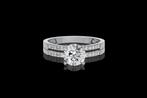 Ring - 14 karaat Witgoud - 2.32ct. tw. Diamant (Lab-grown) -, Handtassen en Accessoires, Ringen, Nieuw