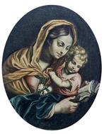 Scuola emiliana (XVII) - Madonna con bambino, Antiek en Kunst