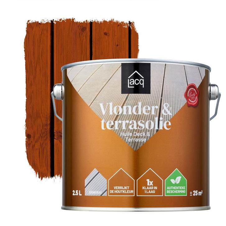 Lacq Vlonder en Terrasolie Bankirai 20L, Doe-het-zelf en Bouw, Verf, Beits en Lak, Nieuw, Verzenden