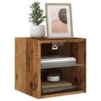 vidaXL Tv-wandmeubel met LED-verlichting 30x28,5x30 cm oud, Huis en Inrichting, Verzenden, Nieuw