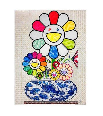 Takashi Murakami (1962) - Murakami Flowers in a Qinghua Vase