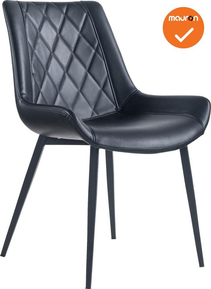 Cortez - Vergader/Eetkamerstoel - Kunstleder Zwart, Zakelijke goederen, Kantoor en Winkelinrichting | Kantoormeubilair en Inrichting