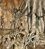 Arthur Rackham (1867-1939), circle of - Rhinegold and the, Antiek en Kunst