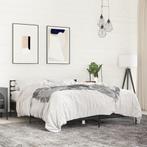 vidaXL Bedframe bewerkt hout metaal zwart 160x200 cm, Verzenden, Nieuw