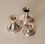Nederlands zilver 1e gehalte, 925 - Zilveren Kandelaars set, Antiek en Kunst