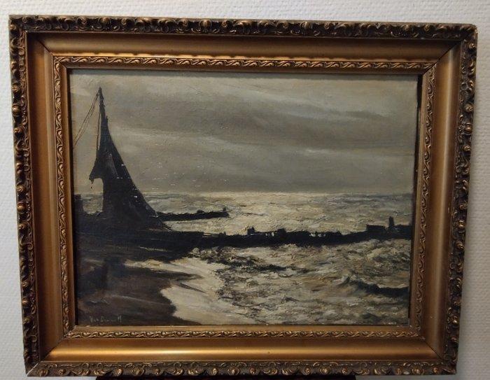 Van Damme. (XX) - Boten, Antiek en Kunst, Kunst | Schilderijen | Klassiek
