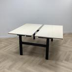 Tweedehands Drentea duo slingerbureau, 160x80 cm, Ahorn-, Huis en Inrichting, Bureaus, Gebruikt, Bureau