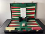 Spel - vintage grote backgammon spelkoffer set, Antiek en Kunst