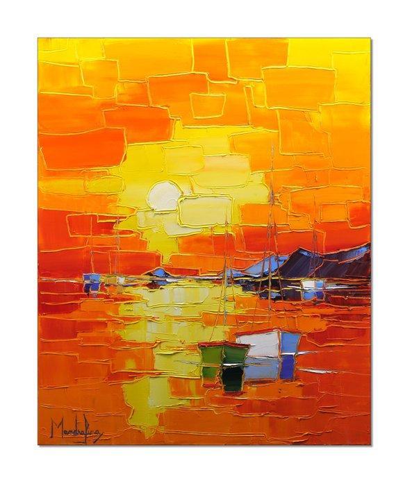 Caroline Mandrafina - Pfleger  Un soir dété, Antiek en Kunst, Kunst | Designobjecten