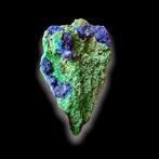 Malachiet en Azuriet Kristalen - Hoogte: 12 cm - Breedte: 7, Verzamelen