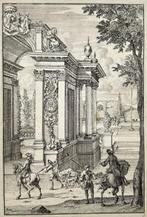 Sieuwert van der Meulen (XVIII) - Hunters by an ornamental, Antiek en Kunst