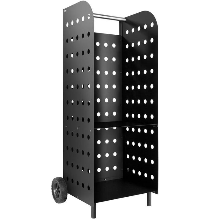 tectake Houtwagen voor openhaard extra breed - zwart, Maison & Meubles, Maison & Meubles | Autre, Envoi