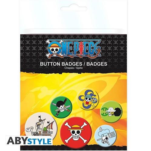One Piece Skulls Badge Pack (6x), Verzamelen, Film en Tv, Ophalen of Verzenden
