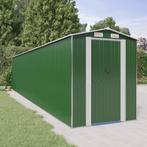 vidaXL Tuinschuur 192x938x223 cm gegalvaniseerd staal groen, Tuin en Terras, Verzenden, Nieuw