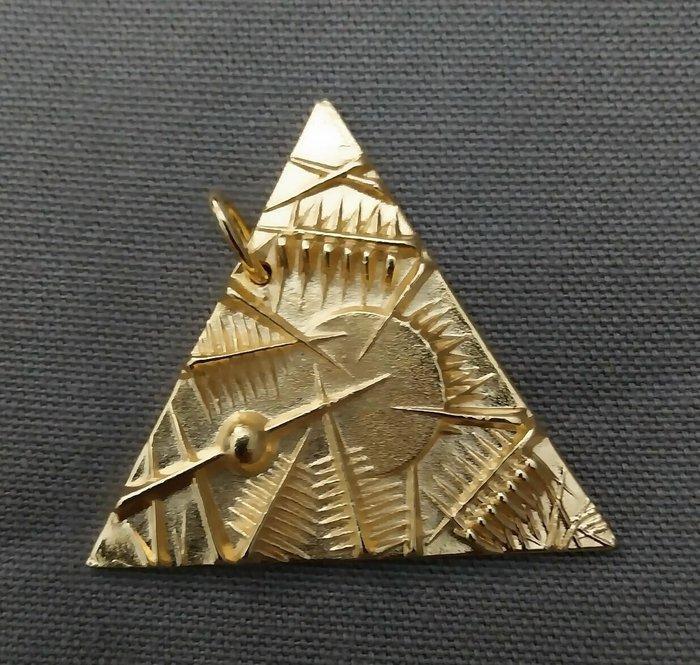 Arnaldo Pomodoro (1926) - Scultura a triangolo cm. 5.00,, Antiek en Kunst, Kunst | Designobjecten